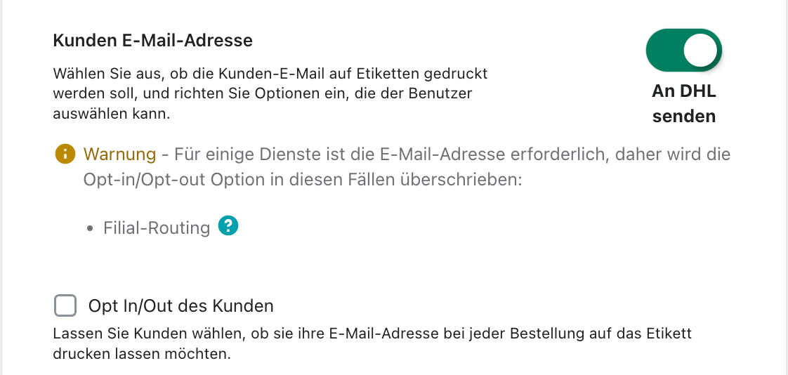 E-Mail Kunde 1