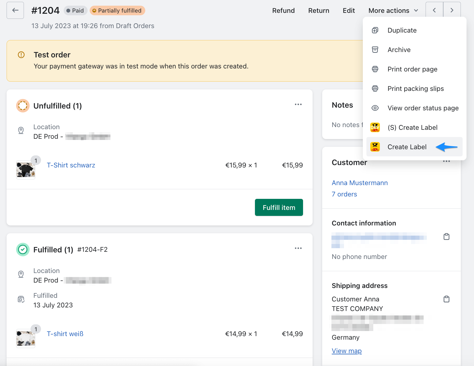 Partial deliver 3 Partial deliver 3