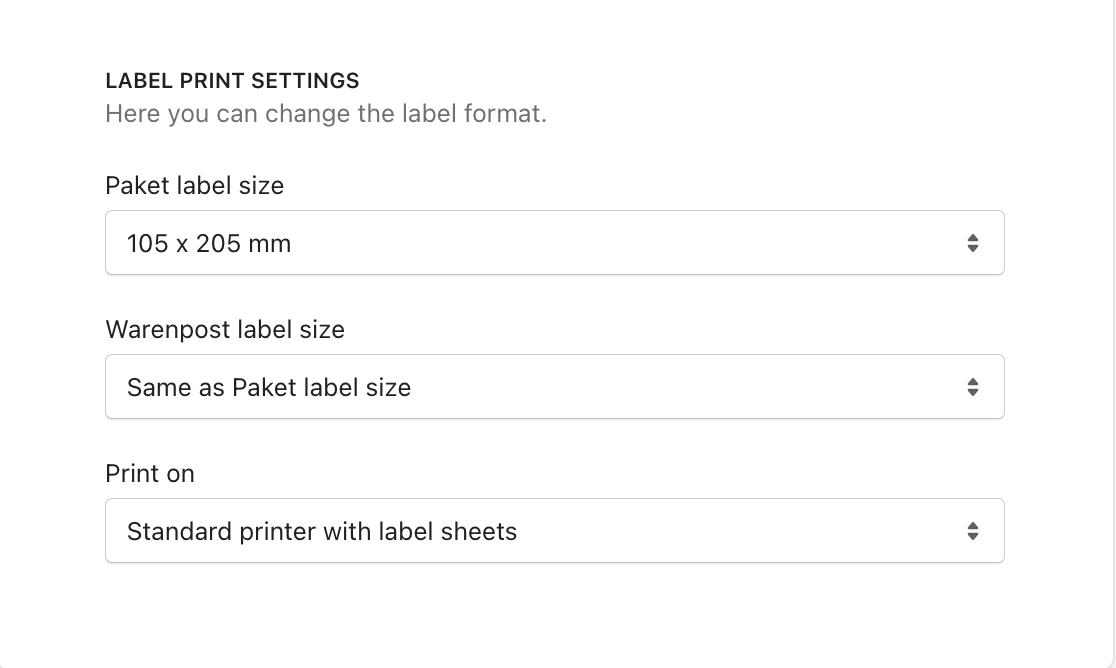 Print settings 1